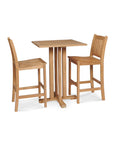 HiTeak Oasis Teak Outdoor Armless Barstool
