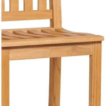 HiTeak Oasis Teak Outdoor Armless Barstool