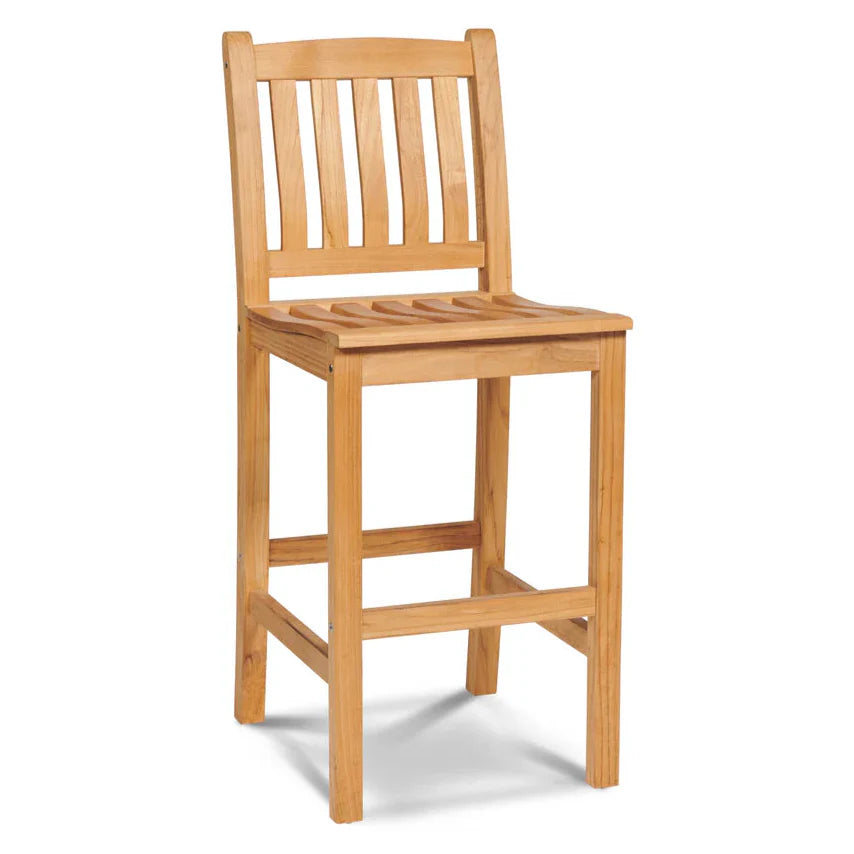 HiTeak Oasis Teak Outdoor Armless Barstool