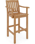 HiTeak Oasis Teak Outdoor Bar Chair Sustainable