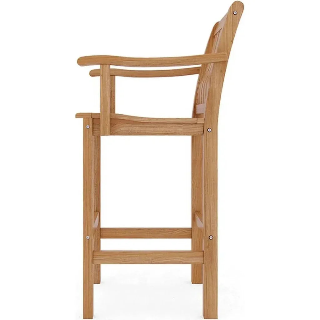 HiTeak Oasis Teak Outdoor Bar Chair Sustainable