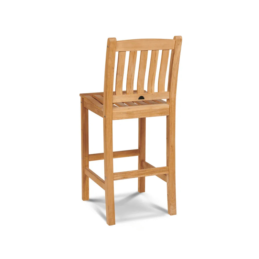 HiTeak Oasis Teak Patio Square Bar Height Dining Set 3PC