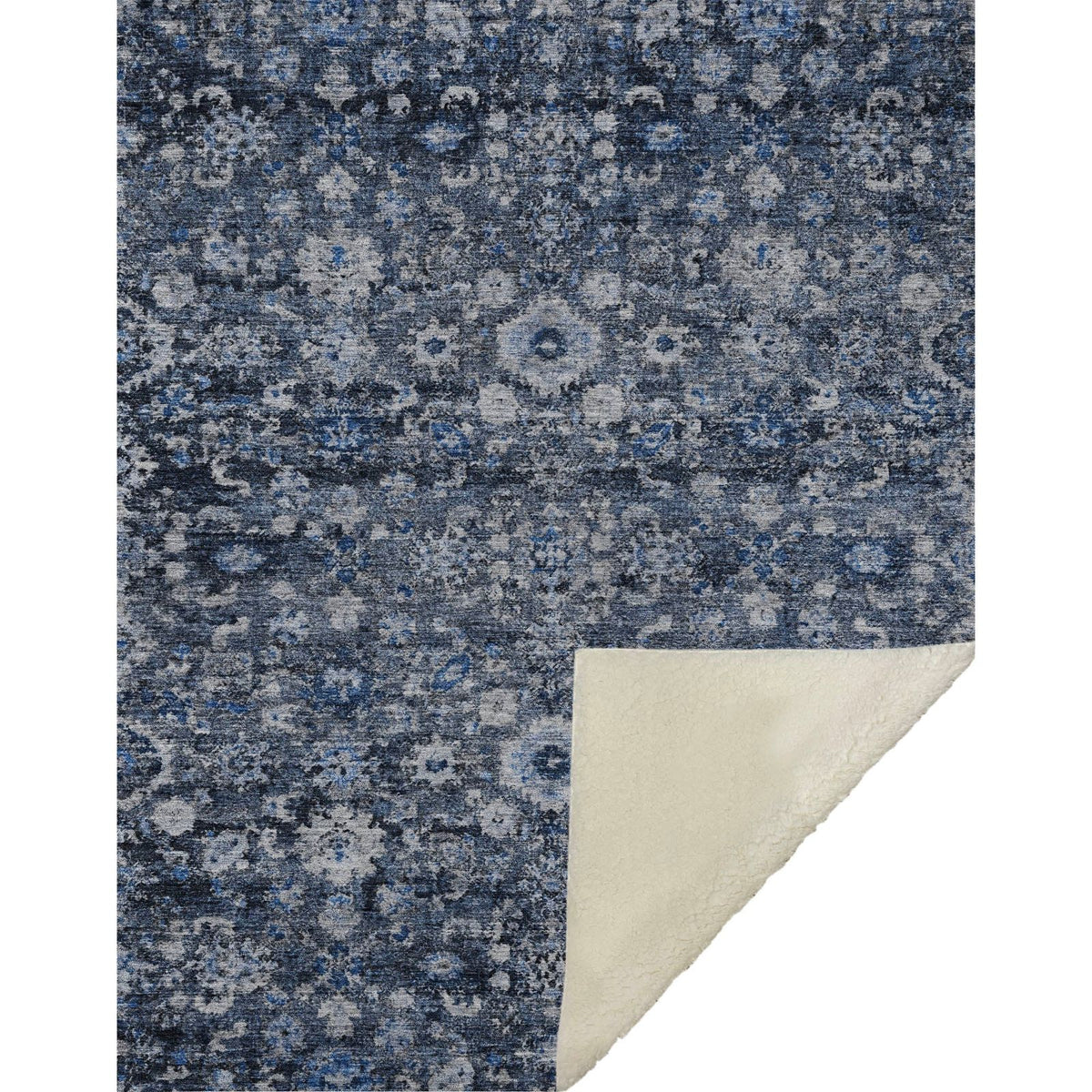 Addison Rugs Ocean Ripples Blue Washable Indoor-Outdoor Rug