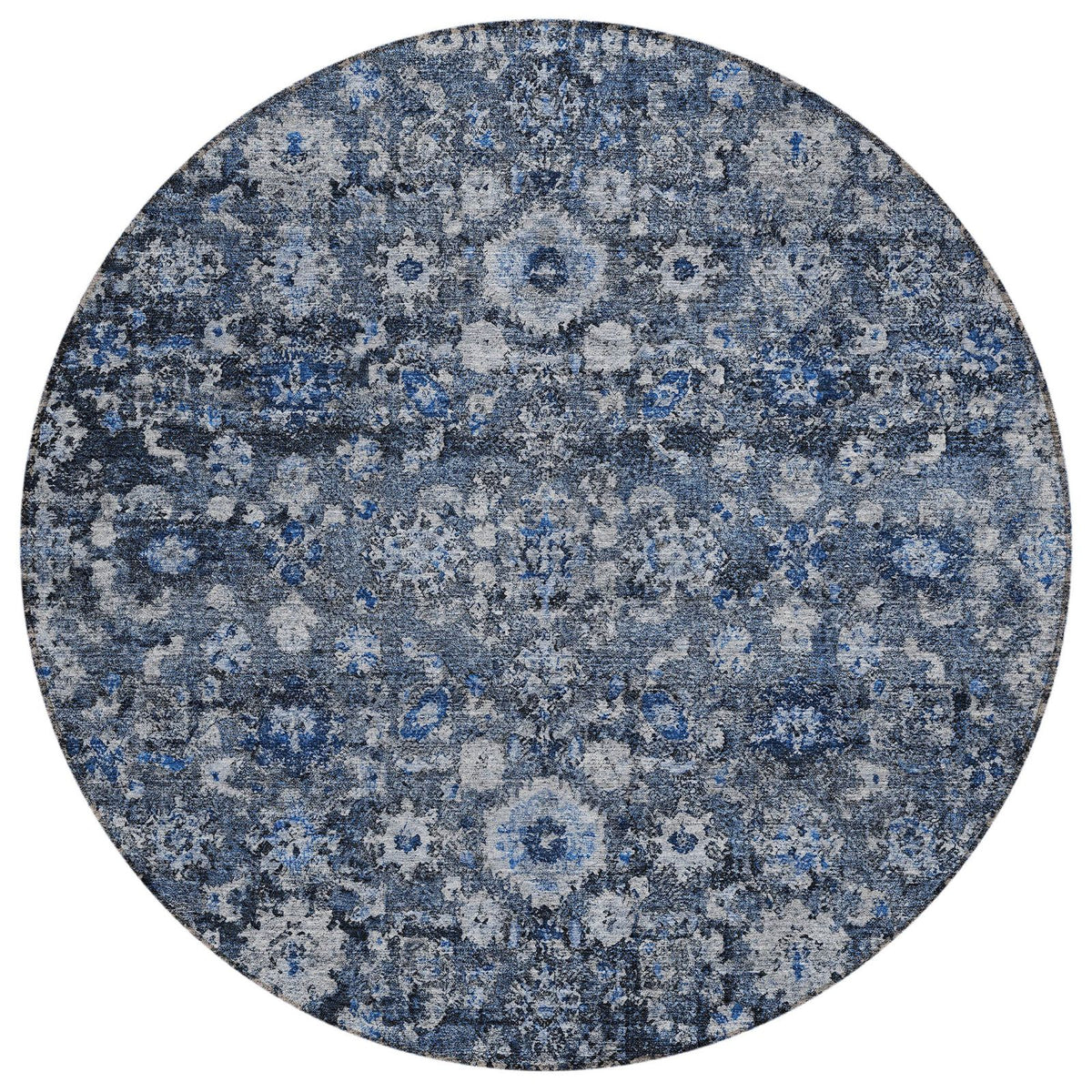 Addison Rugs Ocean Ripples Blue Washable Indoor-Outdoor Rug