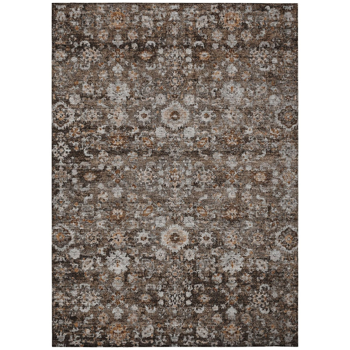 Addison Rugs Ocean Ripples Brown Washable Indoor-Outdoor Rug