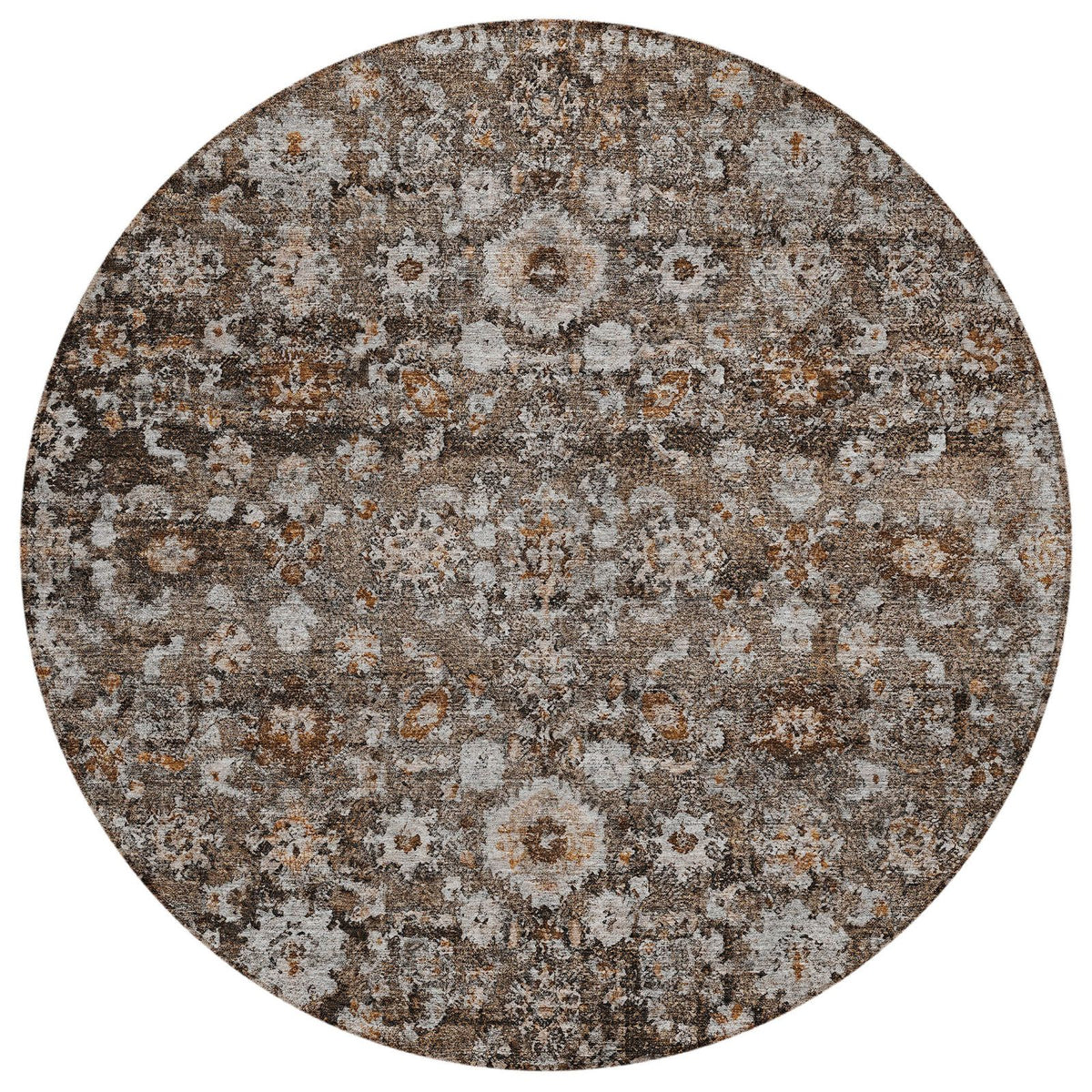Addison Rugs Ocean Ripples Brown Washable Indoor-Outdoor Rug