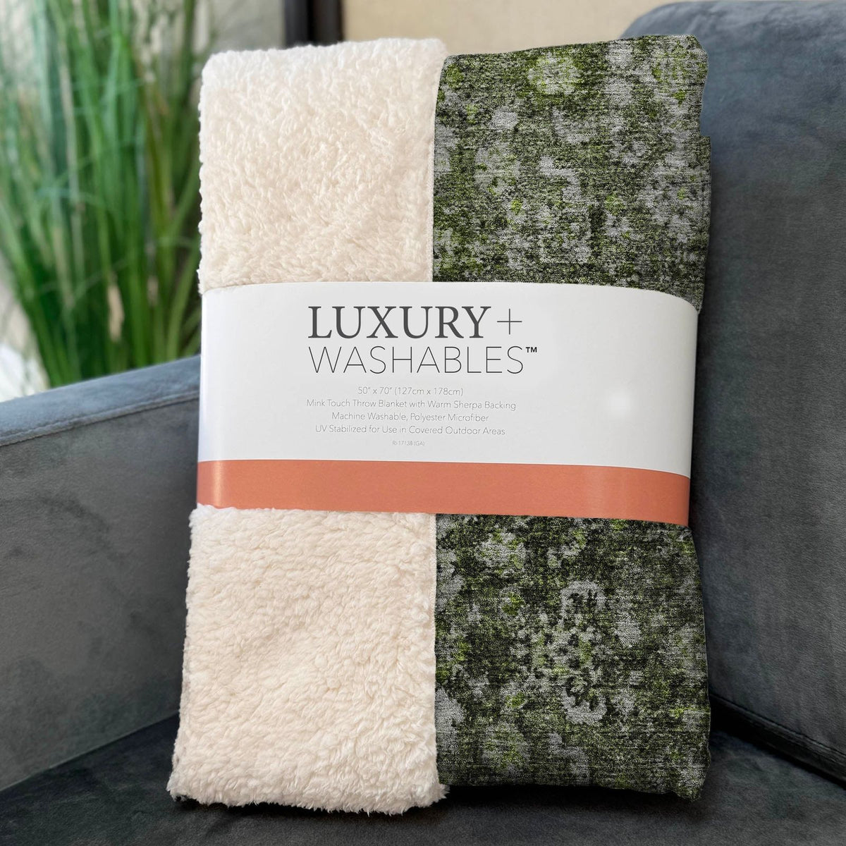 Addison Rugs Ocean Ripples Green Washable Indoor-Outdoor Rug
