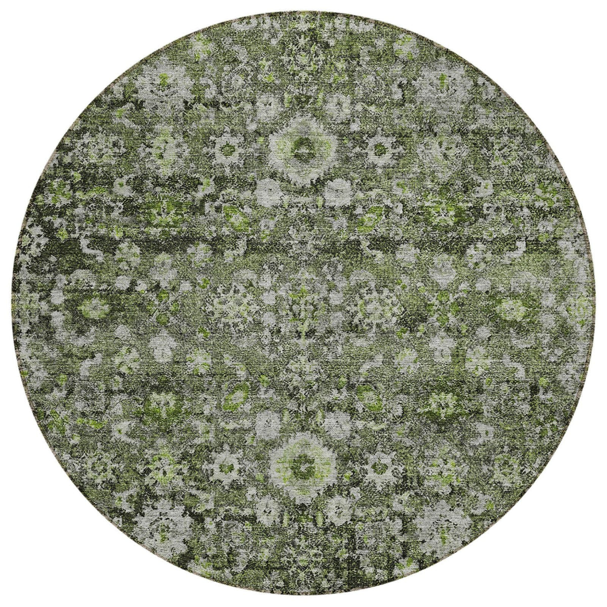 Addison Rugs Ocean Ripples Green Washable Indoor-Outdoor Rug