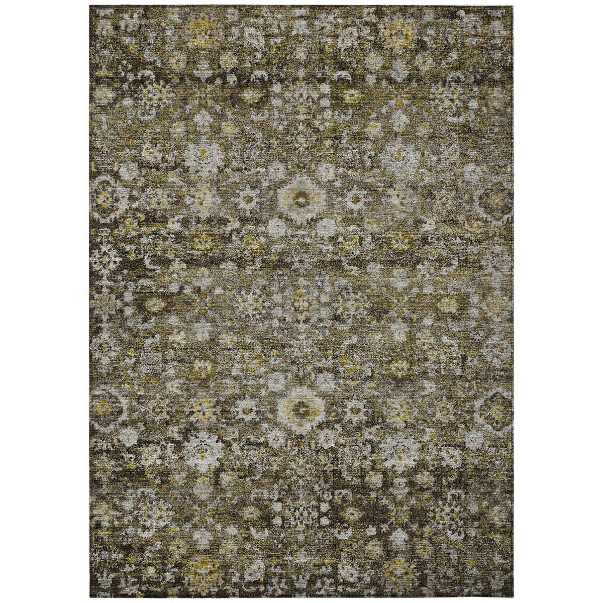 Addison Rugs Ocean Ripples Mocha Washable Indoor-Outdoor Rug