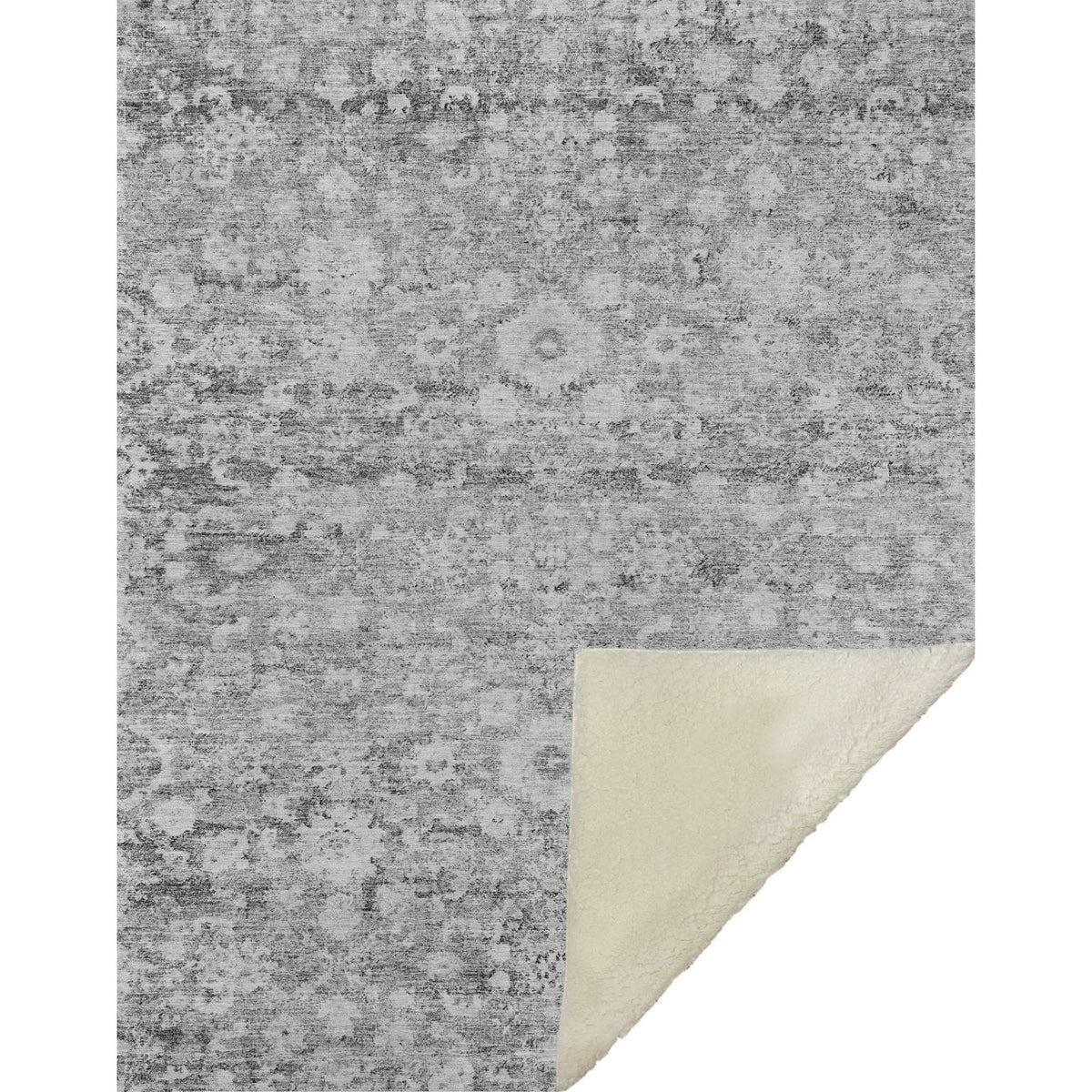 Addison Rugs Ocean Ripples Silver Washable Indoor-Outdoor Rug