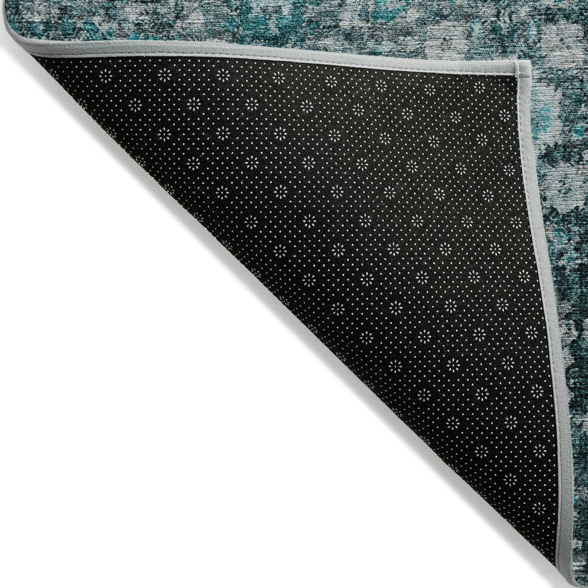 Addison Rugs Ocean Ripples Teal Washable Indoor-Outdoor Rug