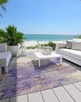 Addison Rugs Oelara Purple Washable Indoor-Outdoor Rug