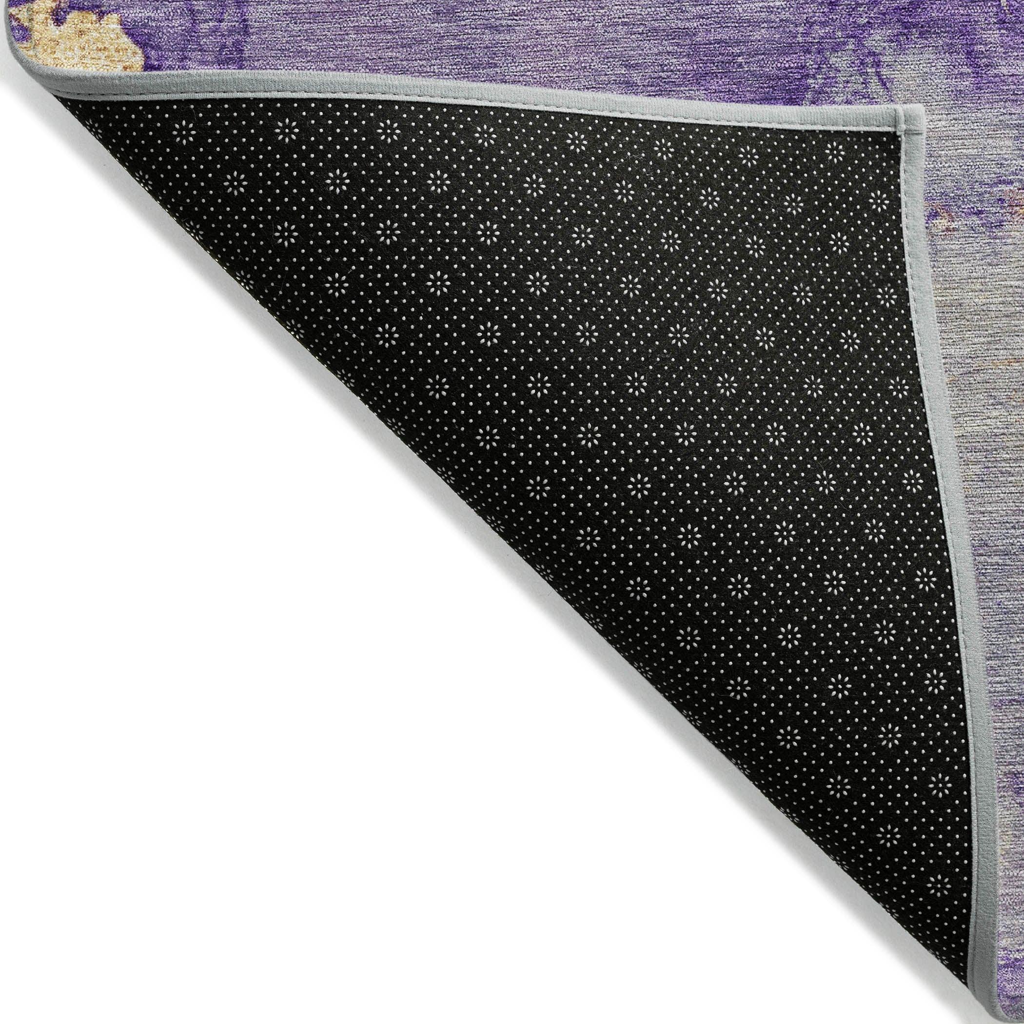 Addison Rugs Oelara Purple Washable Indoor-Outdoor Rug