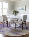 Addison Rugs Oelara Purple Washable Indoor-Outdoor Rug