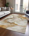 Addison Rugs Oelas Brown Washable Indoor-Outdoor Rug
