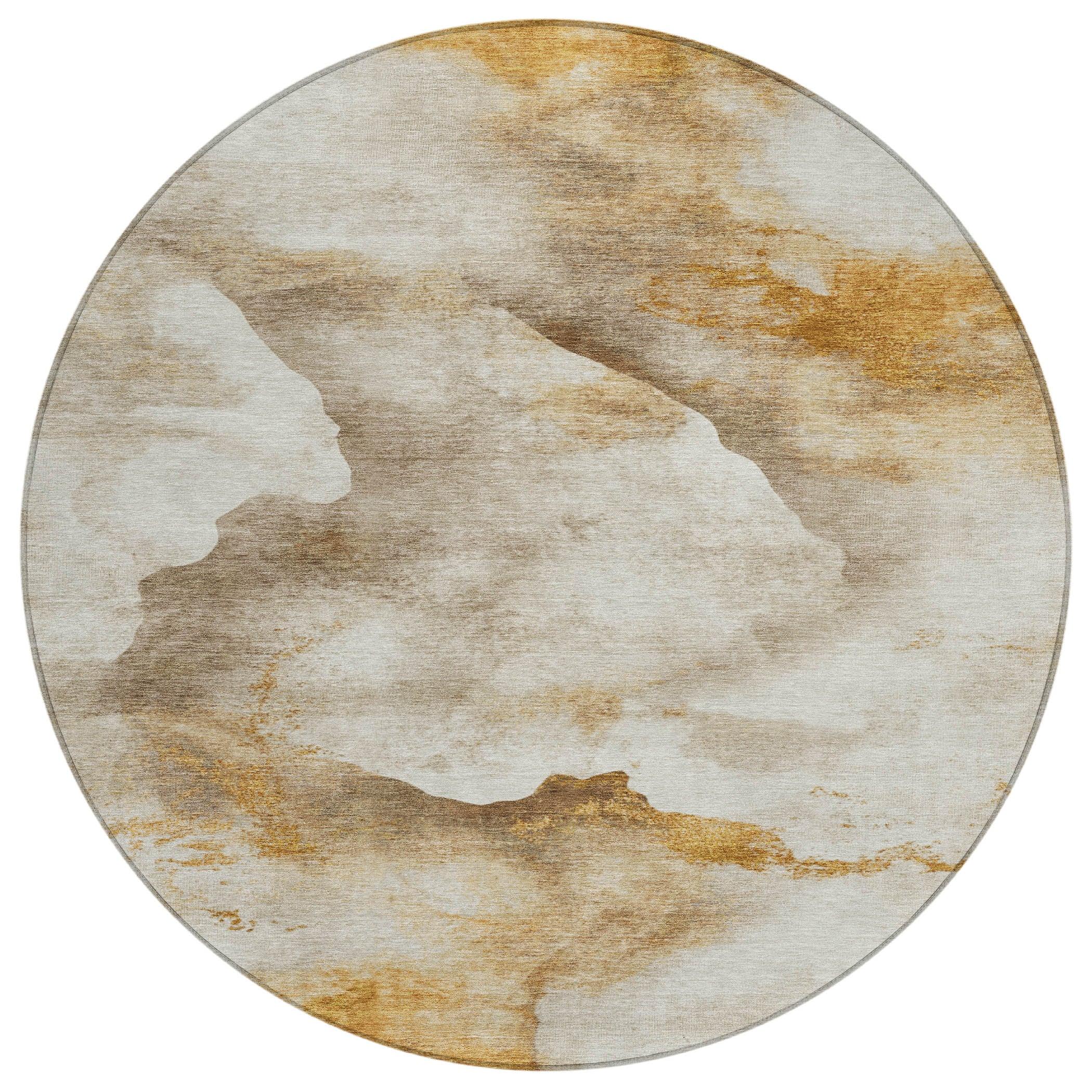 Addison Rugs Oelas Brown Washable Indoor-Outdoor Rug