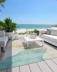 Addison Rugs Oelel Ivory Washable Indoor-Outdoor Rug