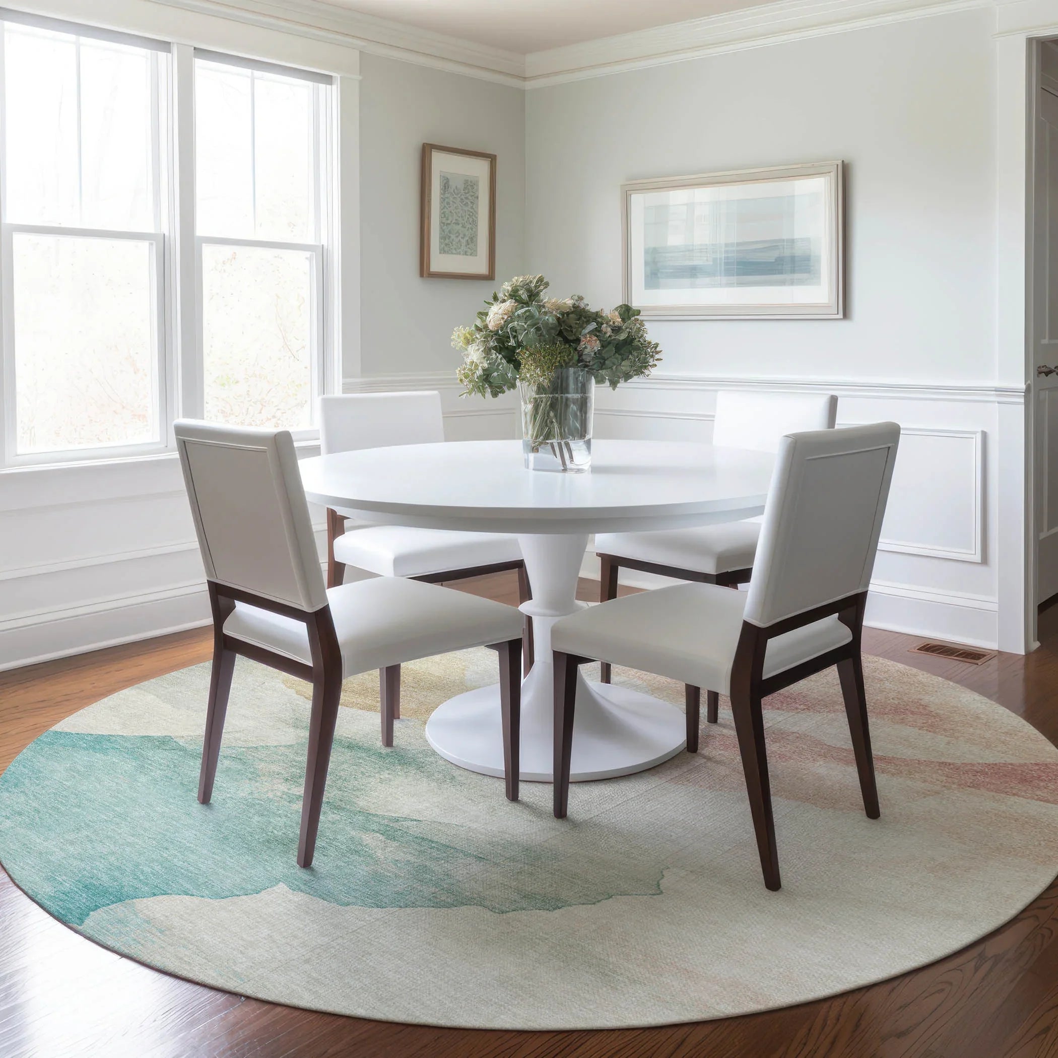 Addison Rugs Oelel Ivory Washable Indoor-Outdoor Rug