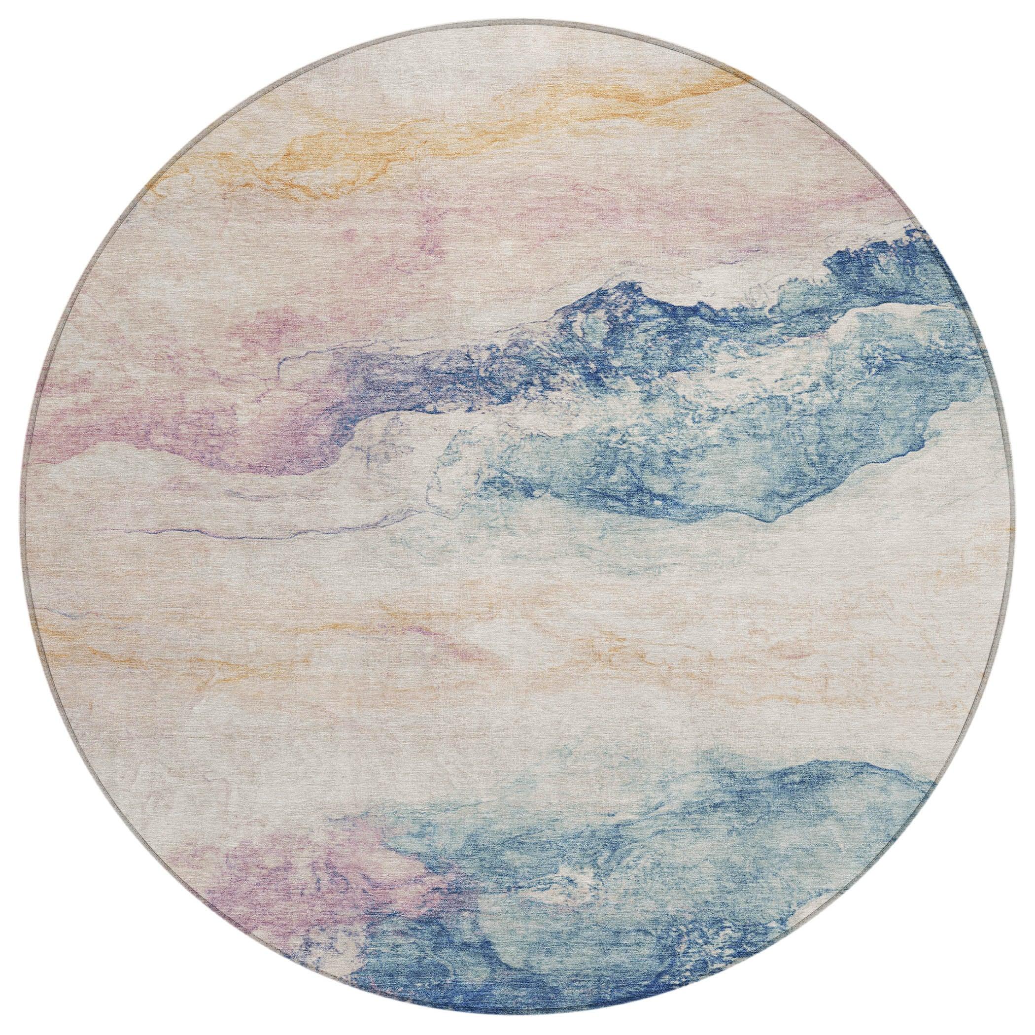 Addison Rugs Oelien Ivory Washable Indoor-Outdoor Rug