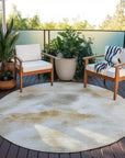 Addison Rugs Oelion Ivory Washable Indoor-Outdoor Rug