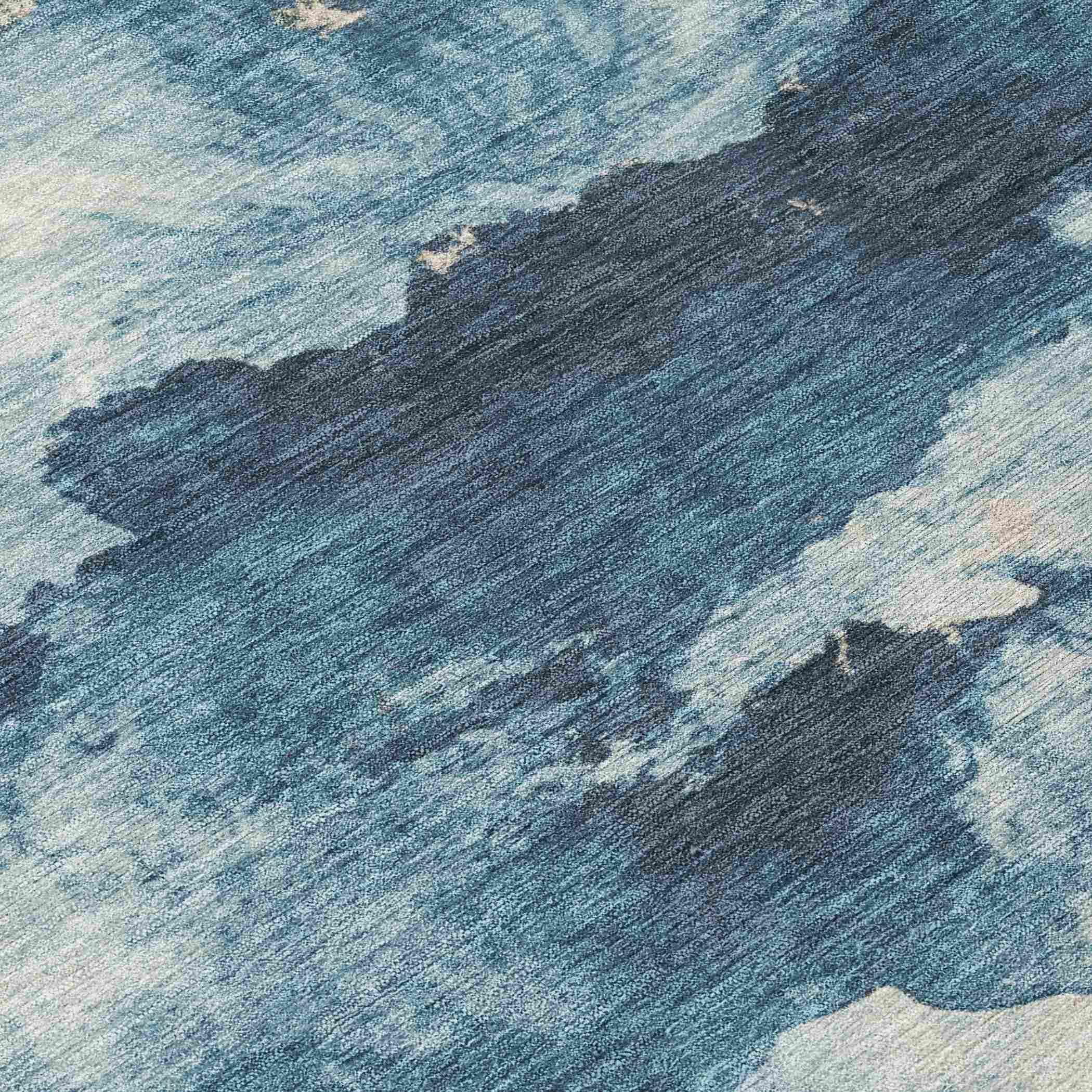Addison Rugs Oelir Blue Washable Indoor-Outdoor Rug