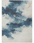 Addison Rugs Oelir Blue Washable Indoor-Outdoor Rug