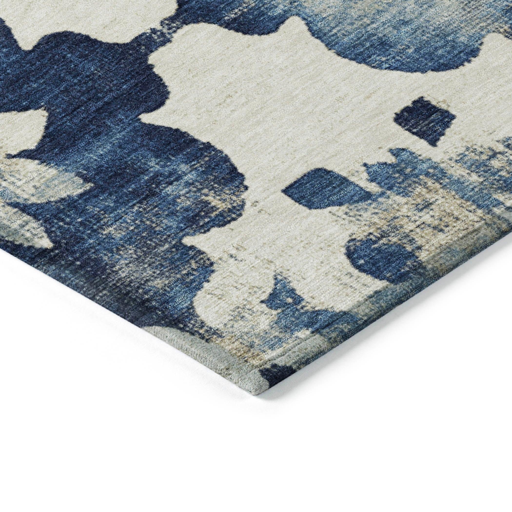 Addison Rugs Oelira Blue Washable Indoor-Outdoor Rug