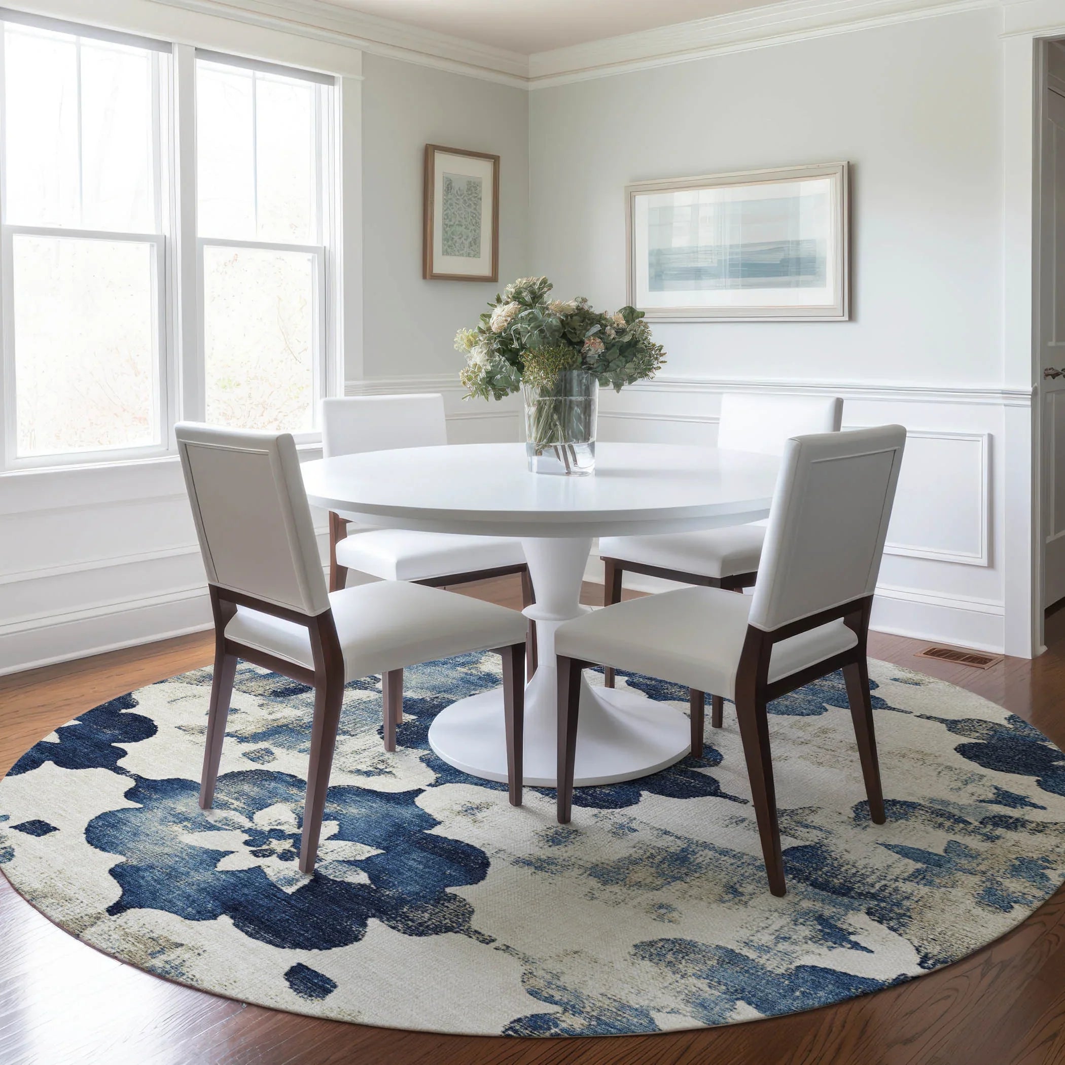 Addison Rugs Oelira Blue Washable Indoor-Outdoor Rug