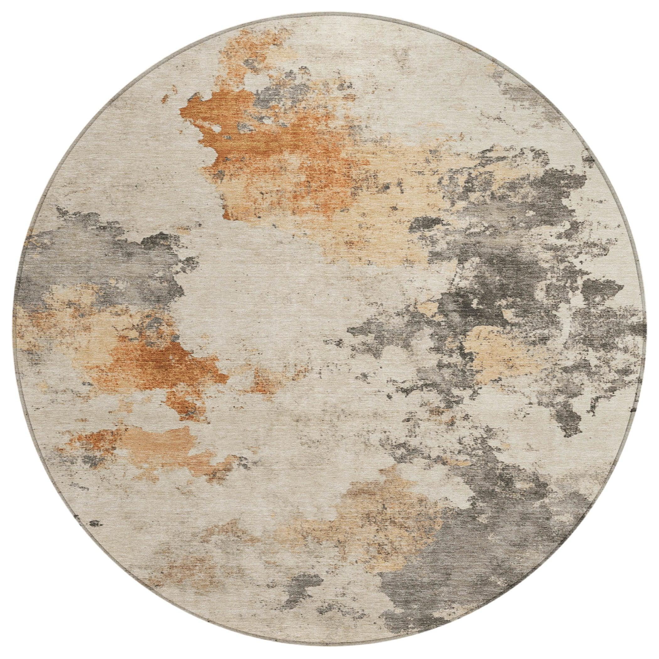 Addison Rugs Oelius Orange Washable Indoor-Outdoor Rug