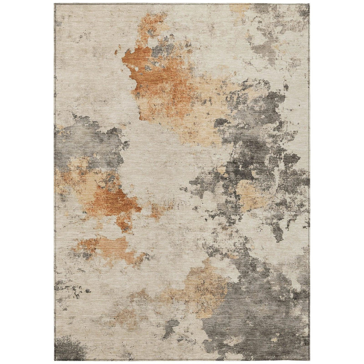 Addison Rugs Oelius Orange Washable Indoor-Outdoor Rug
