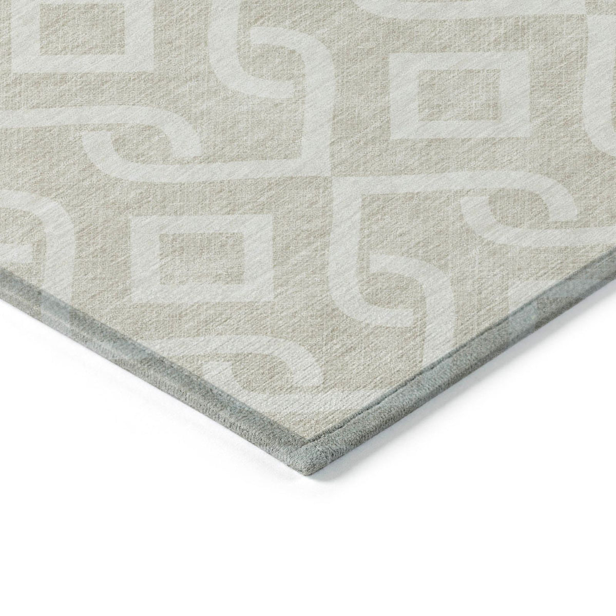 Addison Rugs Offset Stripes Beige Washable Indoor-Outdoor Rug
