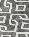 Addison Rugs Offset Stripes Black Washable Indoor-Outdoor Rug
