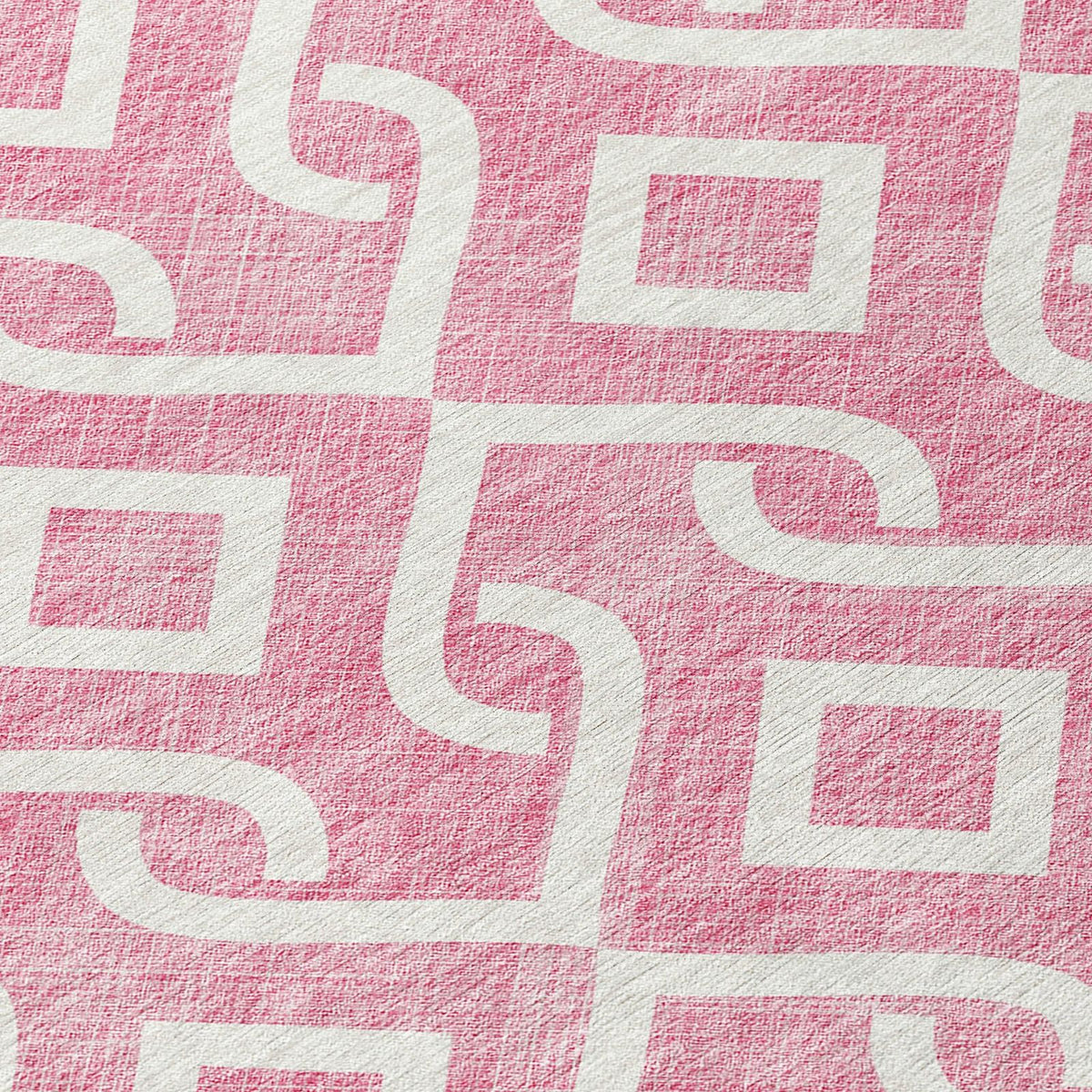 Addison Rugs Offset Stripes Blush Washable Indoor-Outdoor Rug