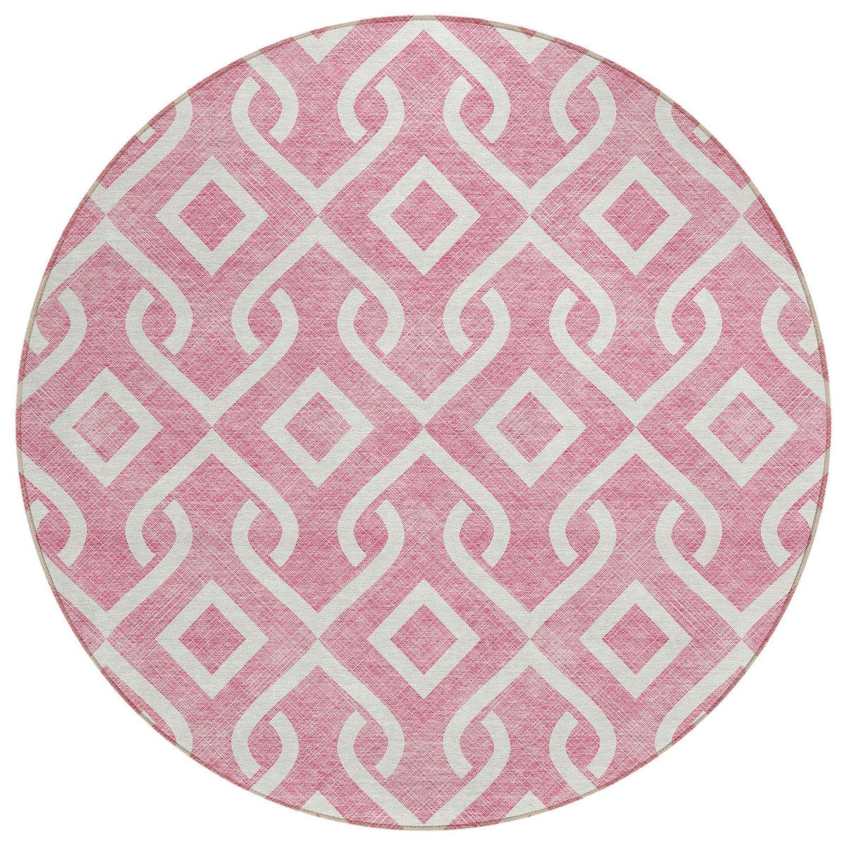 Addison Rugs Offset Stripes Blush Washable Indoor-Outdoor Rug