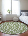 Addison Rugs Offset Stripes Green Washable Indoor-Outdoor Rug