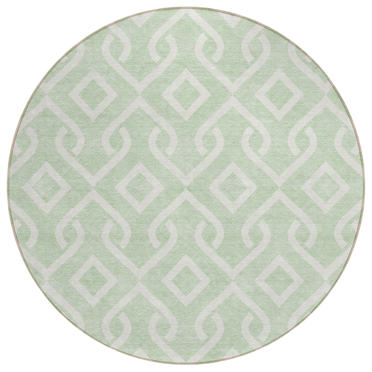 Addison Rugs Offset Stripes Mint Washable Indoor-Outdoor Rug