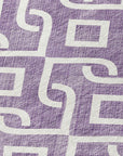 Addison Rugs Offset Stripes Purple Washable Indoor-Outdoor Rug