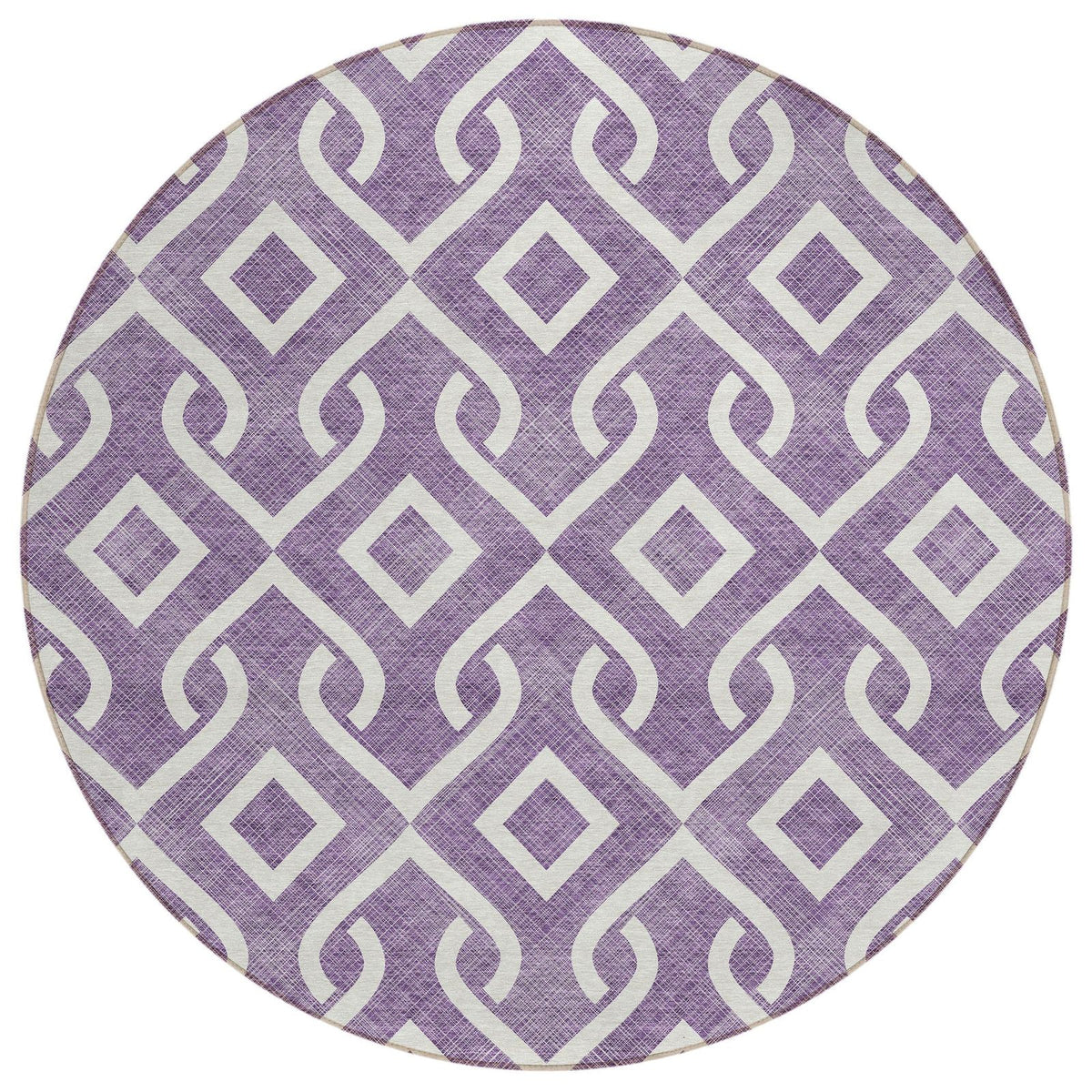Addison Rugs Offset Stripes Purple Washable Indoor-Outdoor Rug