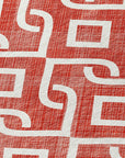 Addison Rugs Offset Stripes Red Washable Indoor-Outdoor Rug