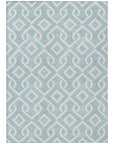 Addison Rugs Offset Stripes Sky Washable Indoor-Outdoor Rug