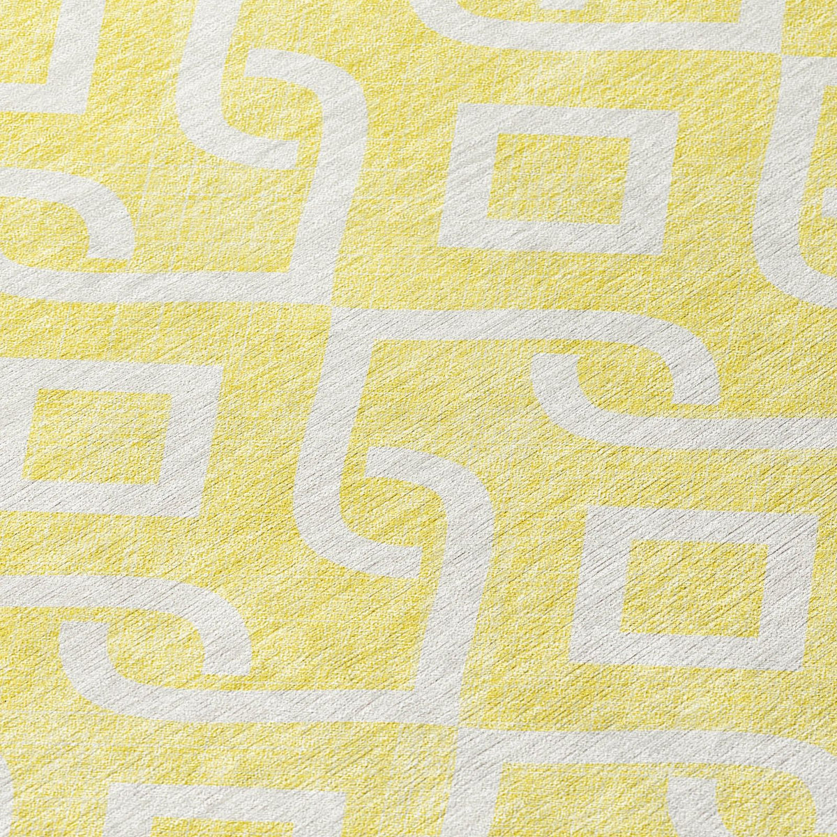 Addison Rugs Offset Stripes Yellow Washable Indoor-Outdoor Rug