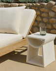 Emissary Ole White Terrazzo Garden Stool