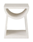 Emissary Ole White Terrazzo Garden Stool