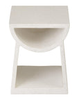 Emissary Ole White Terrazzo Garden Stool