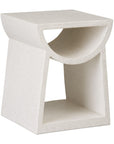 Emissary Ole White Terrazzo Garden Stool