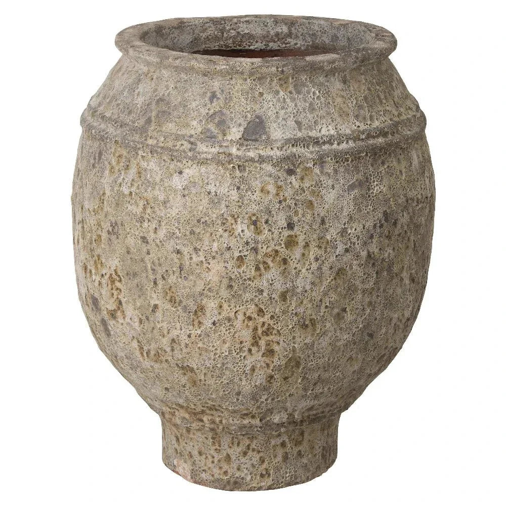 Emissary Olive Reef Green Ceramic Round Jar