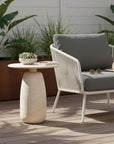 LH Home Olympia Concrete Outdoor Side Table