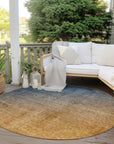 Addison Rugs Ombre Blue Washable Indoor-Outdoor Rug