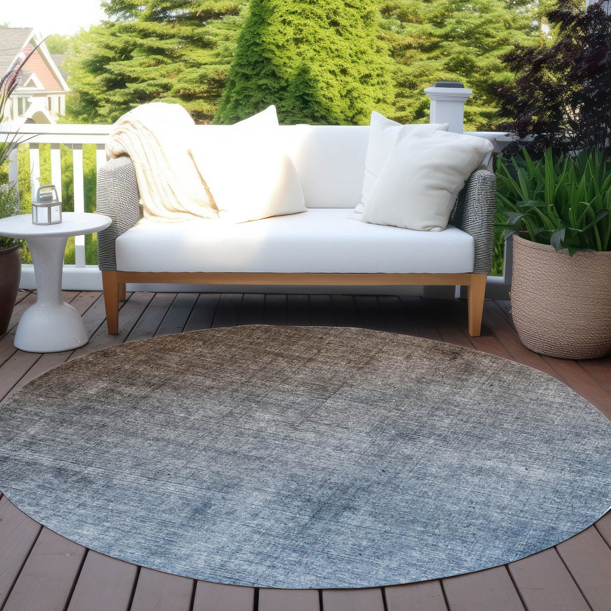 Addison Rugs Ombre Brown Washable Indoor-Outdoor Rug
