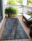 LOOMLAN Rugs Onyxelle Blue Washable Indoor-Outdoor Rug
